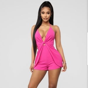 Fashion Nova Halter Romper
